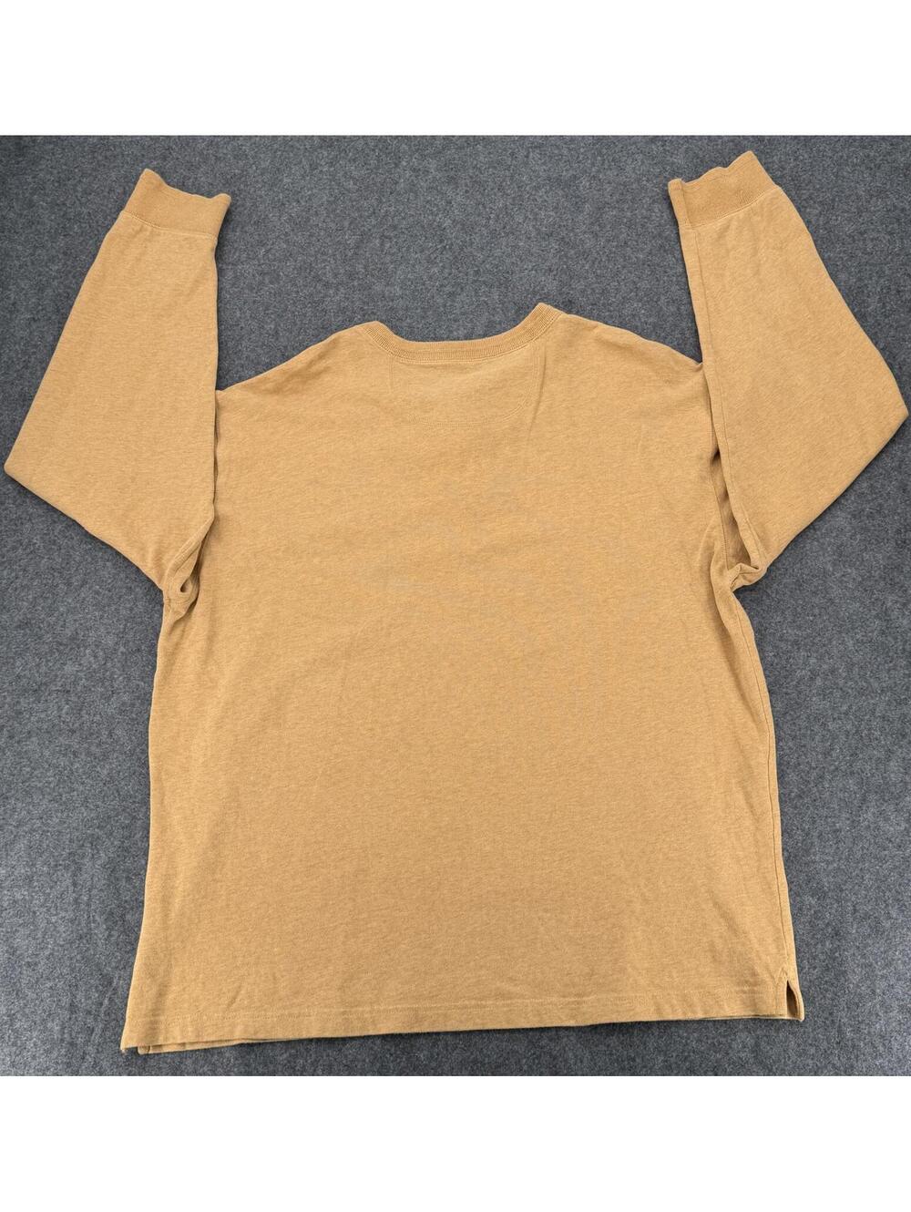 St. John's Bay Sueded Jersey Henley‎ Shirt Relaxed XL Cotton - Picture 6 of 7
